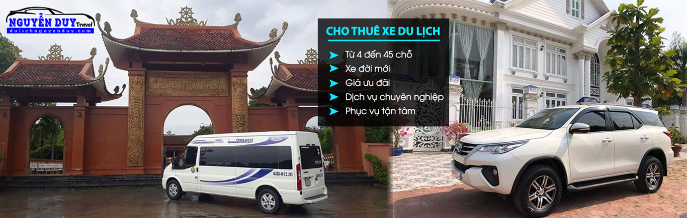 Nguyễn Duy Travel là đơn vị hàng đầu chuyên cung cấp dịch vụ cho thuê xe du lịch 